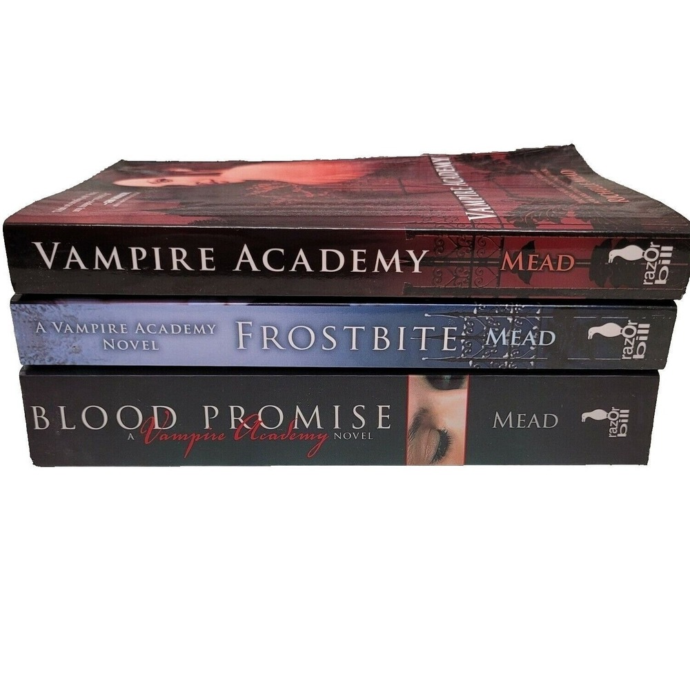 Richelle Mead Vampire Academy Series Books 1-3 Paperback Frostbite Blood Promise